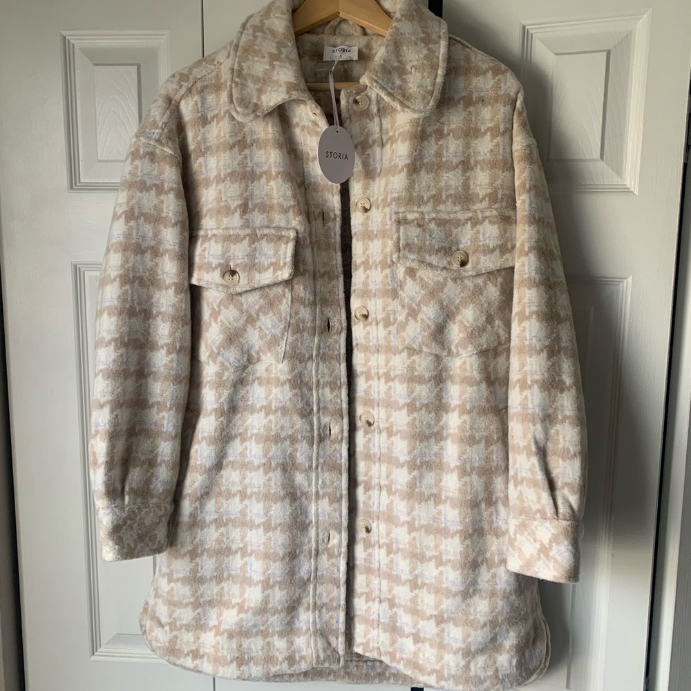 Storia Oversized Houndstooth Coat size S (runs big!)